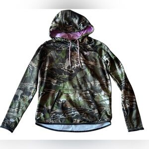Under Armour Camouflage Hoodie with Pink Interior